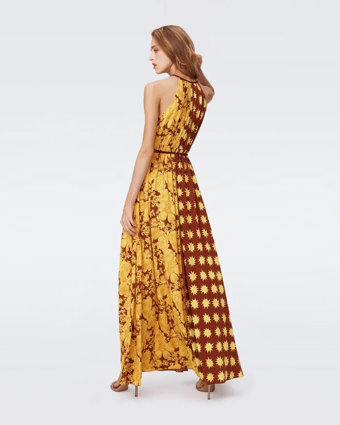 Women Darla Dress June Bloom Yellow And Sun Kissed DVF Dresses