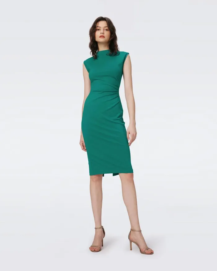 Women Darrius Dress Emerald DVF Dresses Women Darrius Dress Emerald DVF Dresses