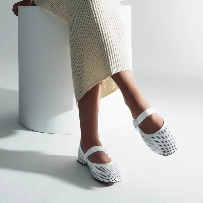 Women Dolly Ballerinas White HGL Ballerinas