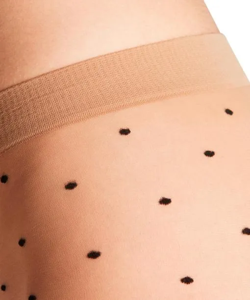 Women Dot Bicolor 15 DEN Women Tights Powder FALKE Tights and Leggings