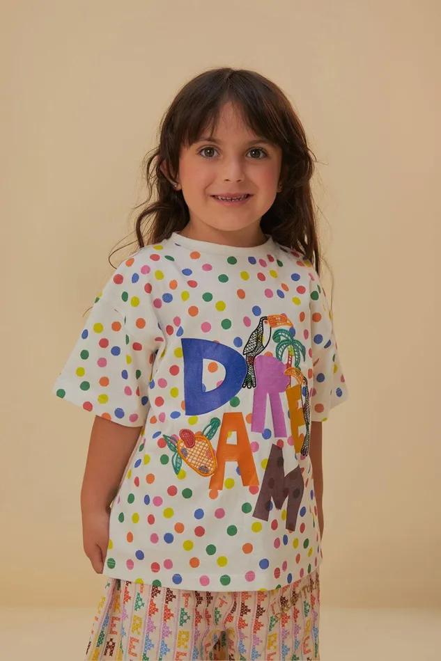 Women Dream Kids TShirt Offwhite FARM Rio Tshirts