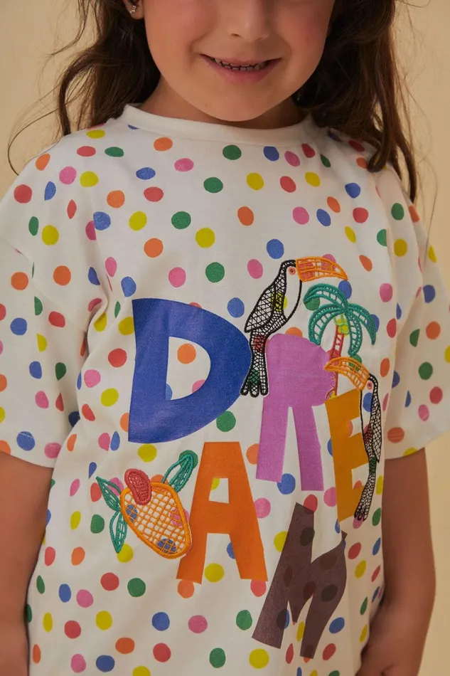 Women Dream Kids TShirt Offwhite FARM Rio Tshirts