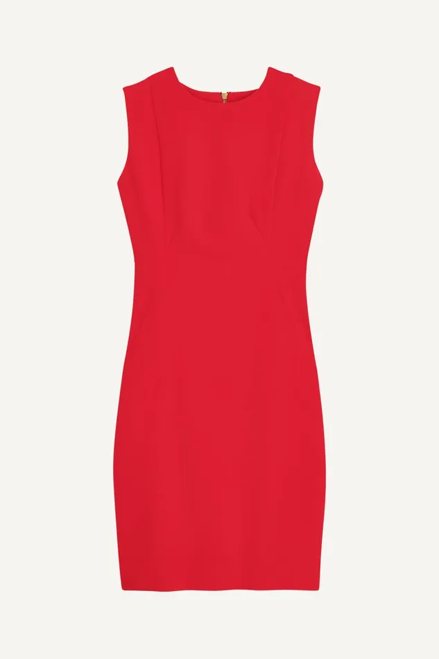 Women Dresses And Jumpsuits Donna Karan CREPE SHEATH DRESS Red