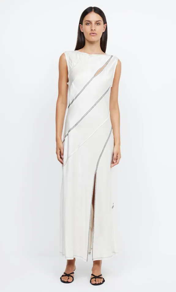 Women Dresses Bec Bridge EMERY PANEL MAXI DRESS Ivoryblack