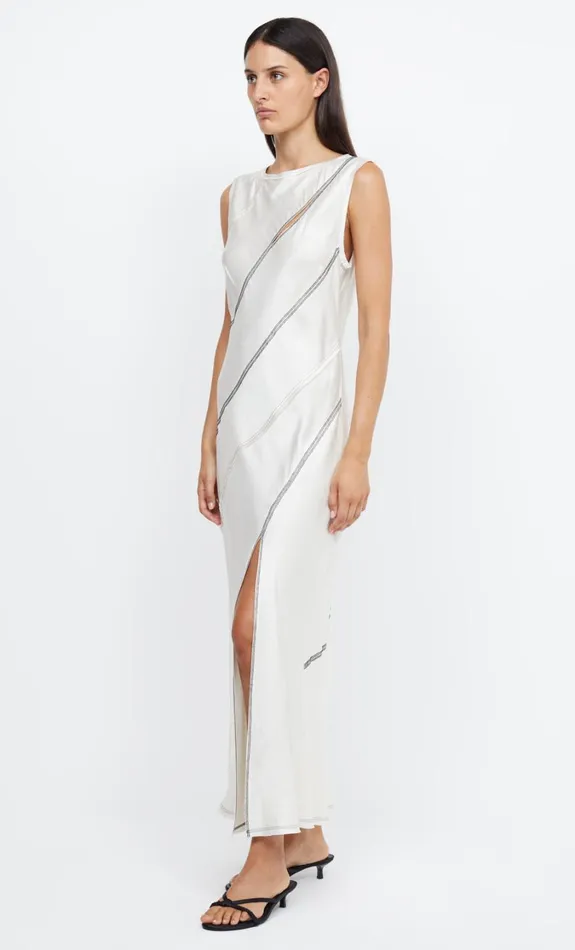 Women Dresses Bec Bridge EMERY PANEL MAXI DRESS Ivoryblack