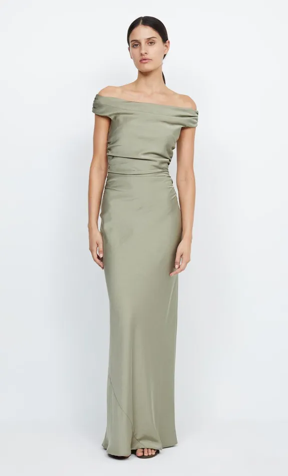 Women Dresses Bec Bridge ETERNITY OFF SHOULDER MAXI Sage