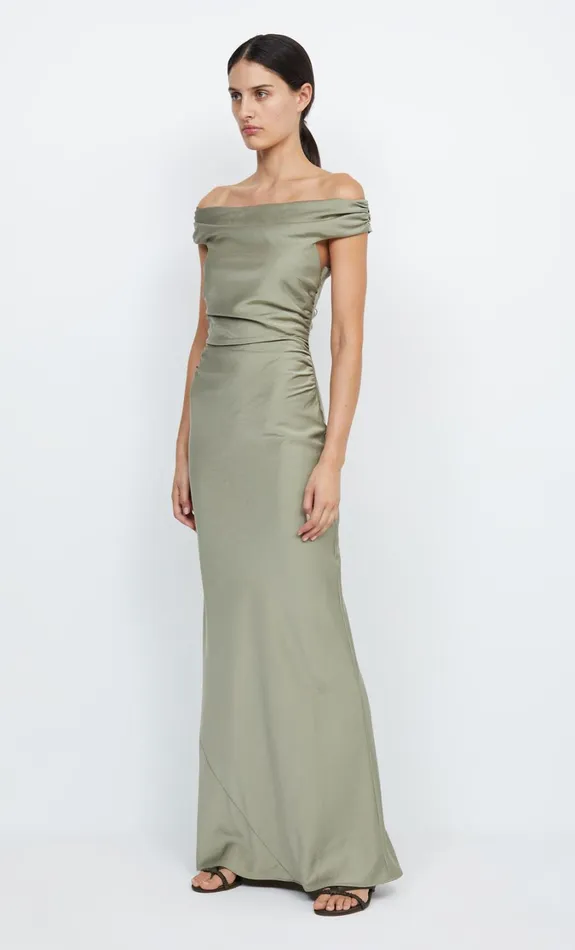 Women Dresses Bec Bridge ETERNITY OFF SHOULDER MAXI Sage