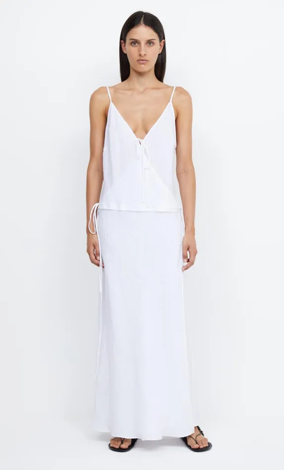 Women Dresses Bec Bridge JAYDEN WRAP MAXI DRESS Ivory