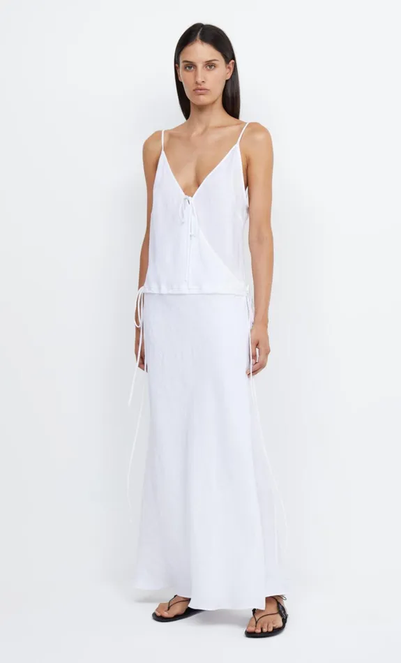 Women Dresses Bec Bridge JAYDEN WRAP MAXI DRESS Ivory