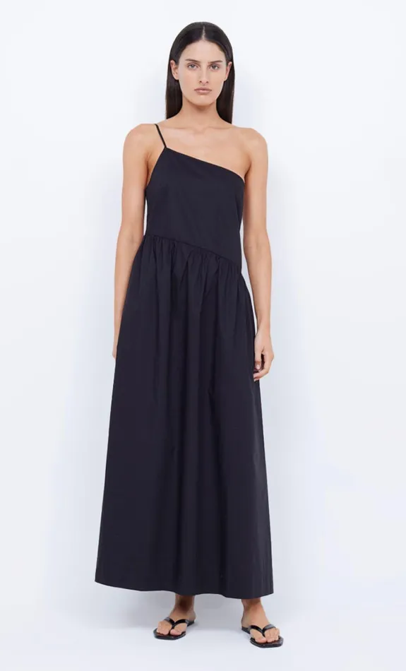 Women Dresses Bec Bridge LENNOX ONE SHOULDER MAXI Black