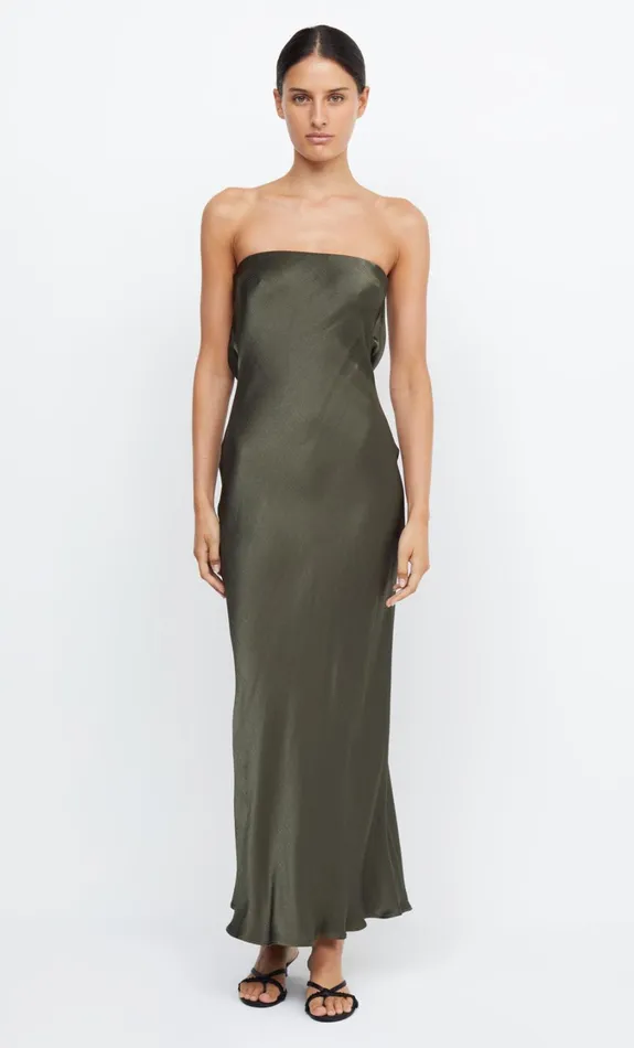 Women Dresses Bec Bridge MOON DANCE STRAPLESS DRESS Dark Willow