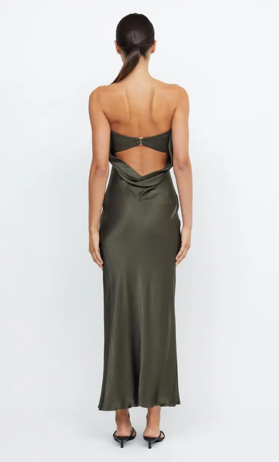 Women Dresses Bec Bridge MOON DANCE STRAPLESS DRESS Dark Willow
