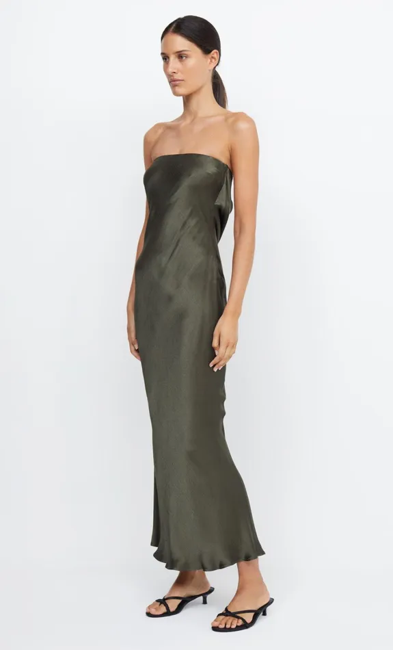 Women Dresses Bec Bridge MOON DANCE STRAPLESS DRESS Dark Willow