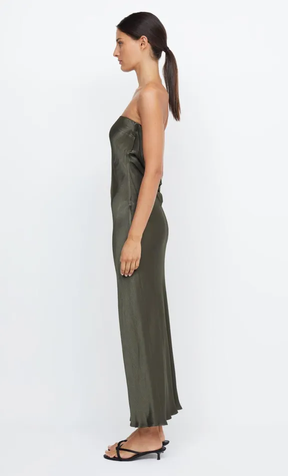 Women Dresses Bec Bridge MOON DANCE STRAPLESS DRESS Dark Willow