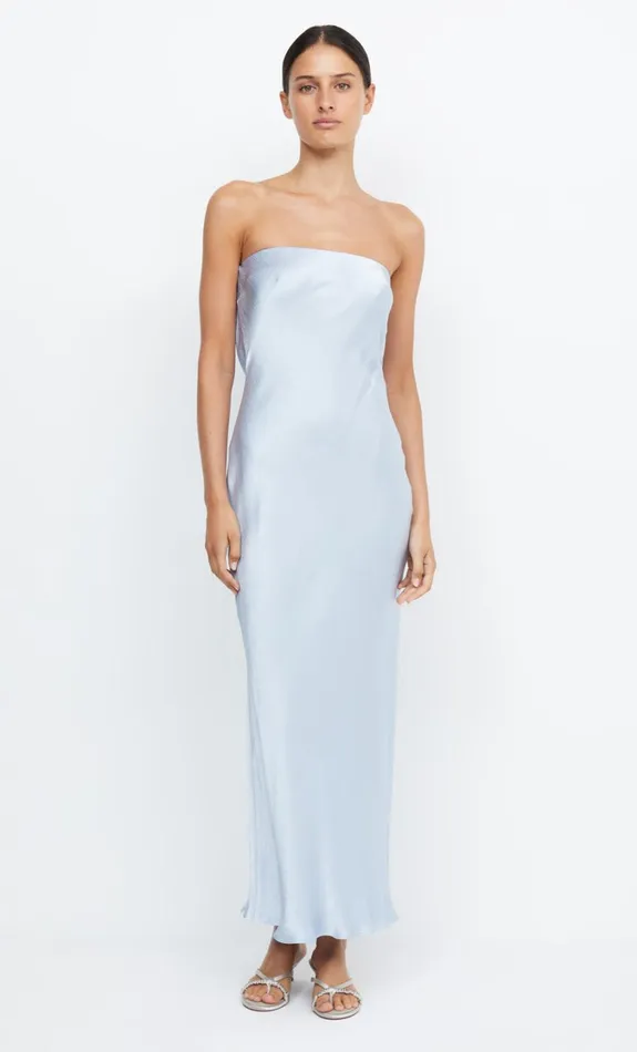 Women Dresses Bec Bridge MOON DANCE STRAPLESS DRESS Dusty Blue