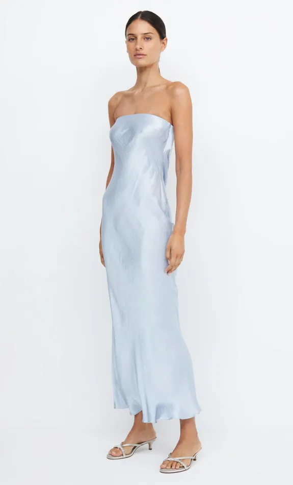 Women Dresses Bec Bridge MOON DANCE STRAPLESS DRESS Dusty Blue