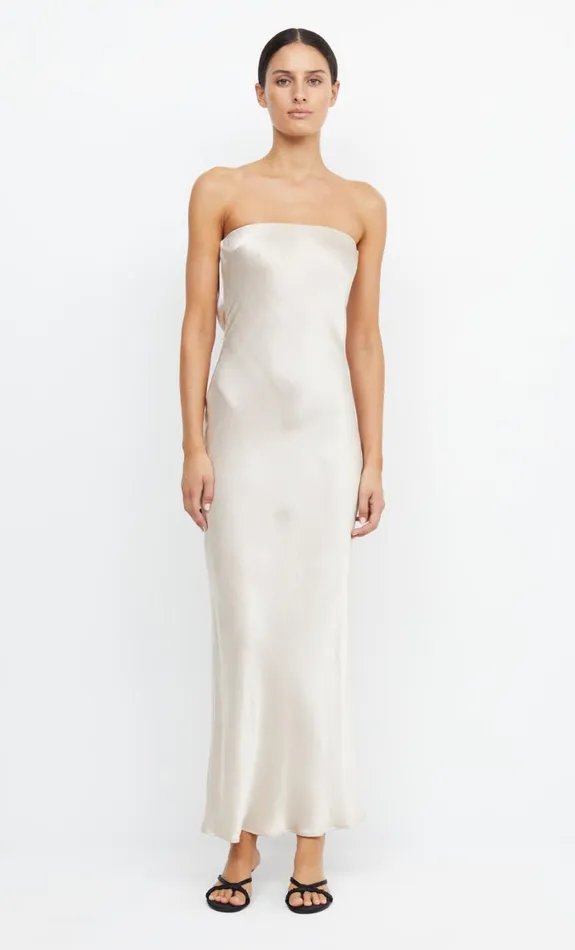 Women Dresses Bec Bridge MOON DANCE STRAPLESS DRESS Sand