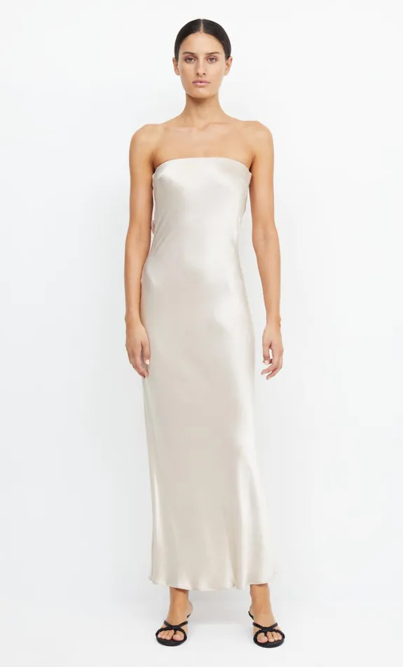 Women Dresses Bec Bridge MOON DANCE STRAPLESS DRESS Sand