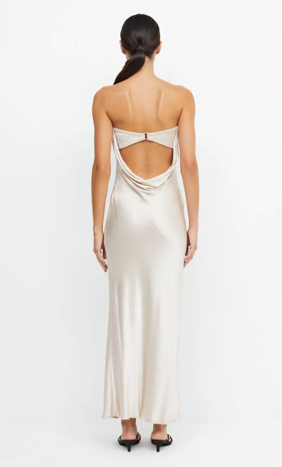 Women Dresses Bec Bridge MOON DANCE STRAPLESS DRESS Sand