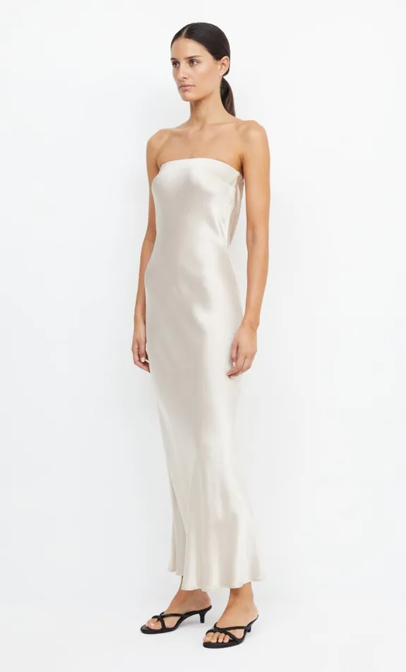 Women Dresses Bec Bridge MOON DANCE STRAPLESS DRESS Sand