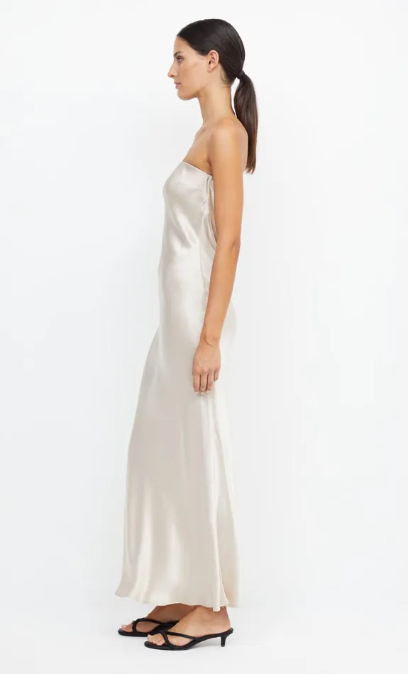 Women Dresses Bec Bridge MOON DANCE STRAPLESS DRESS Sand