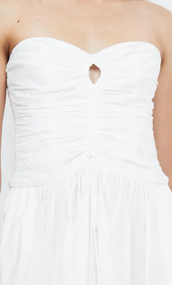 Women Dresses Bec Bridge PALMER STRAPLESS MAXI Ivory