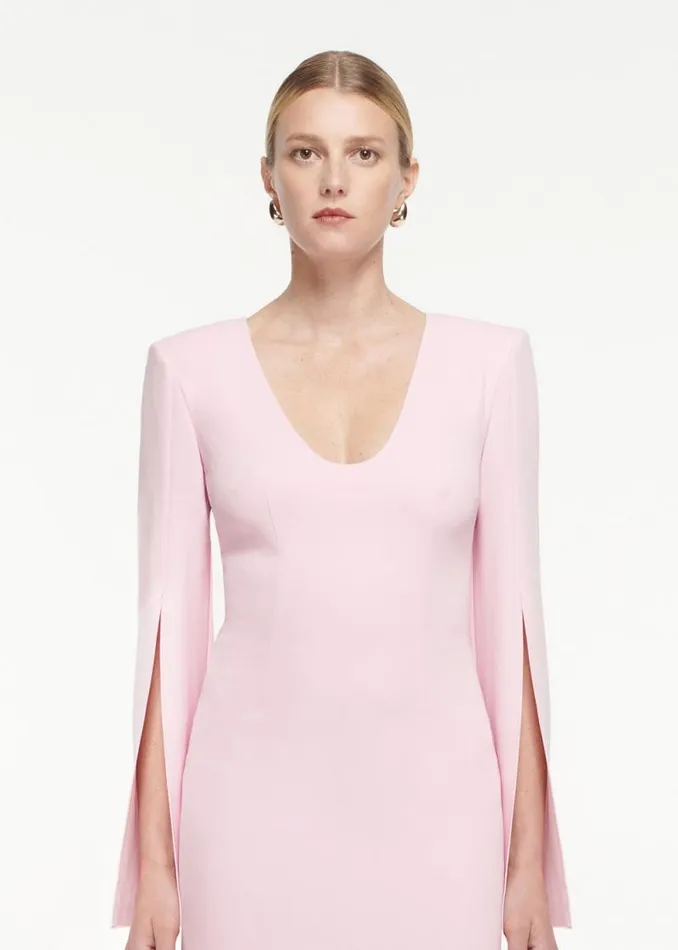 Women Dresses Roland Mouret Long Sleeve Scoop Neck Mini Dress
