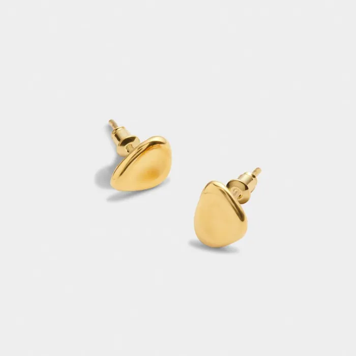 Women Earrings Katie Loxton Forever039 Waterproof Gold Pebble Earrings