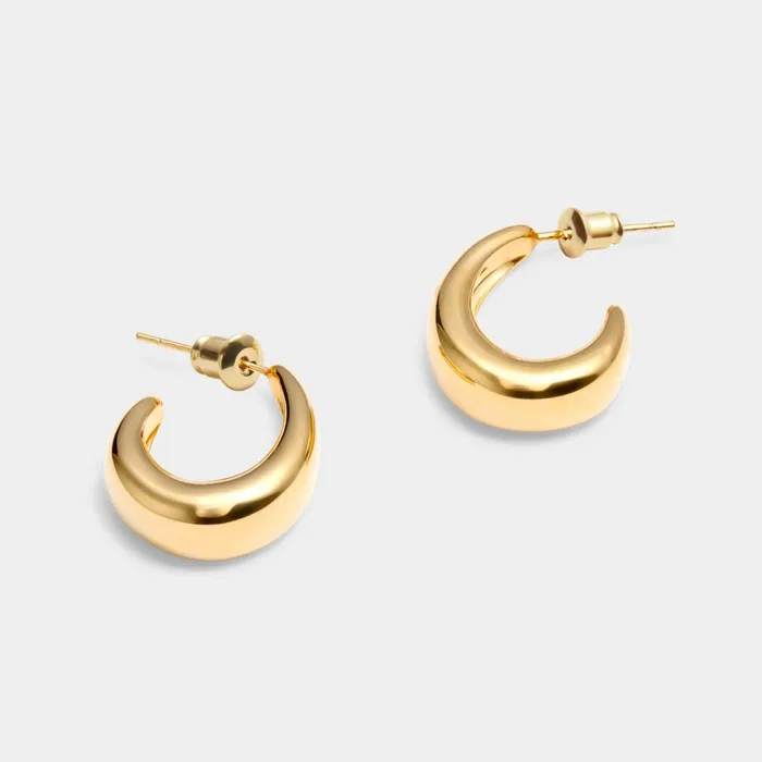 Women Earrings Katie Loxton With Love039 Waterproof Gold Dome Hoop Earrings