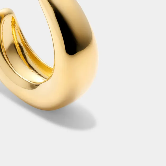 Women Earrings Katie Loxton With Love039 Waterproof Gold Dome Hoop Earrings