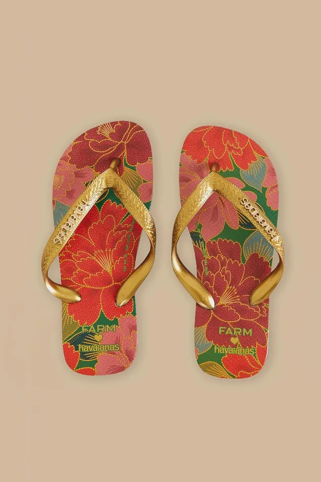 Women Farm Chita Solar Havaianas Sandals Green FARM Rio Sandals Women Farm Chita Solar Havaianas Sandals Green FARM Rio Sandals