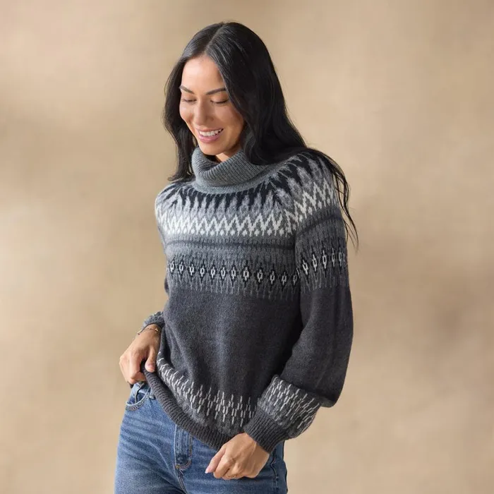 Women Fenella Fair Isle Sweater Jade Sundance Catalog Sweaters Women Fenella Fair Isle Sweater Jade Sundance Catalog Sweaters