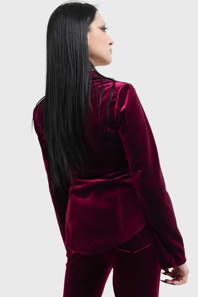 Women Flares Killstar Recently Deceased Velvet Flares