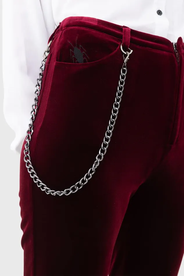 Women Flares Killstar Recently Deceased Velvet Flares