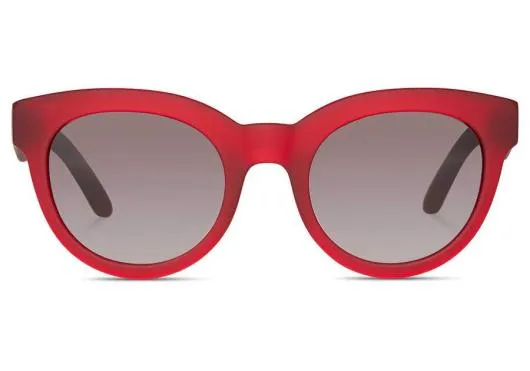 Women Florentin Matte Beetroot Crystal W Soft Touch Finish TOMS Sunglasses