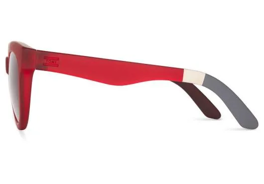 Women Florentin Matte Beetroot Crystal W Soft Touch Finish TOMS Sunglasses