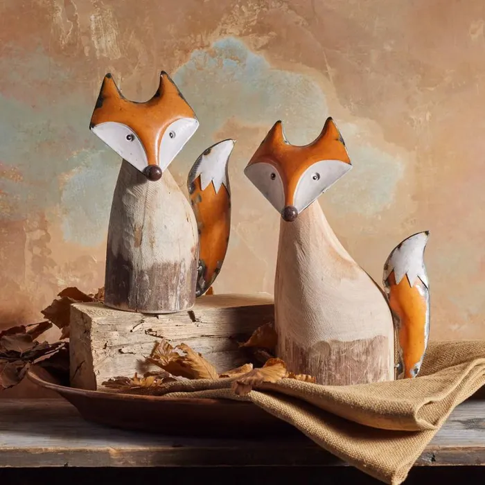 Women Forest Foxes Set Sundance Catalog Decor