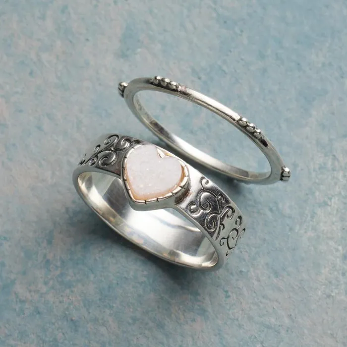 Women Forever Dear Ring Set Sundance Catalog Rings