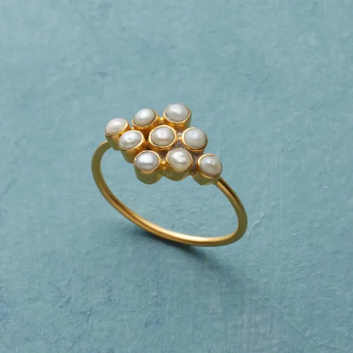 Women Four Point Pearl Ring Sundance Catalog Rings