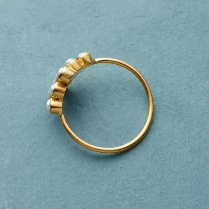 Women Four Point Pearl Ring Sundance Catalog Rings Women Four Point Pearl Ring Sundance Catalog Rings