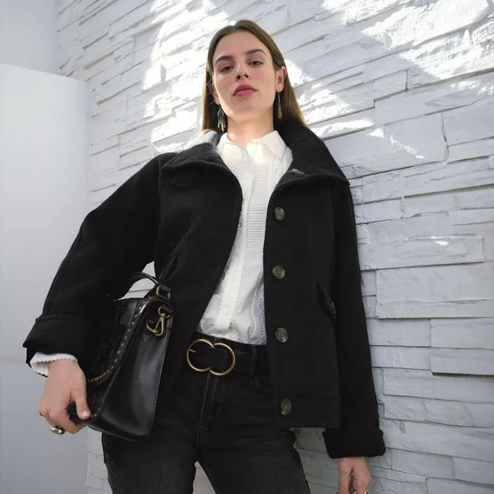 Women Glennon Coat Petite Black Sundance Catalog Petite Styles