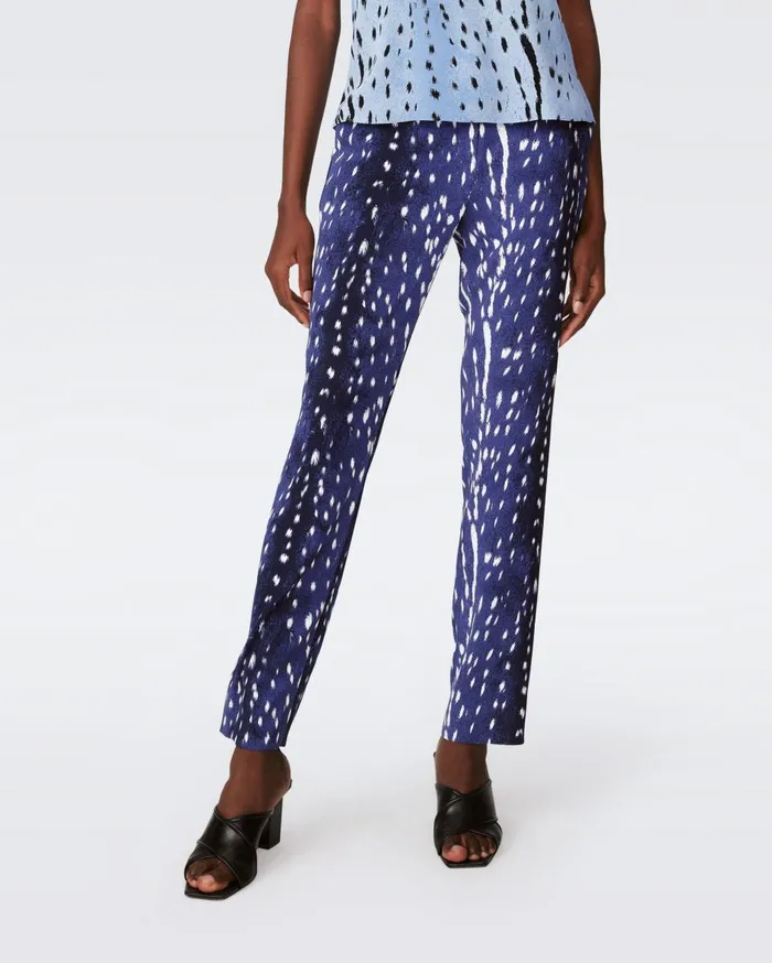 Women Glora Pants Fawn Perfect Navy DVF Pants and Shorts