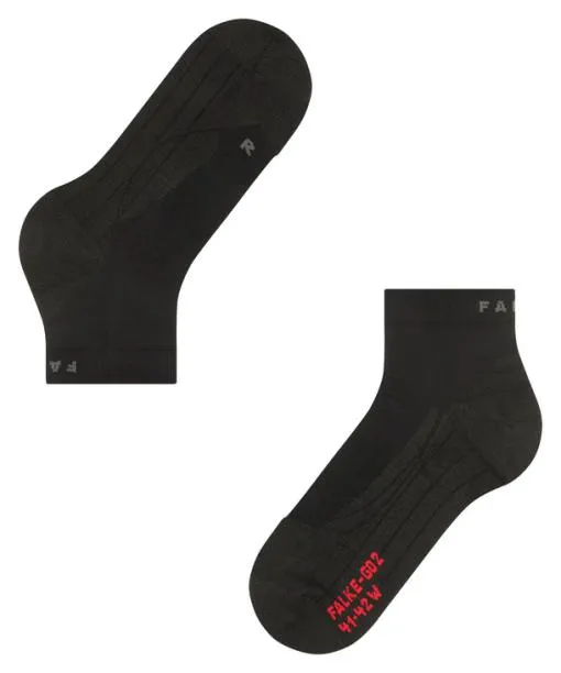 Women GO2 Short Women Golf Socks Black FALKE Golf Socks