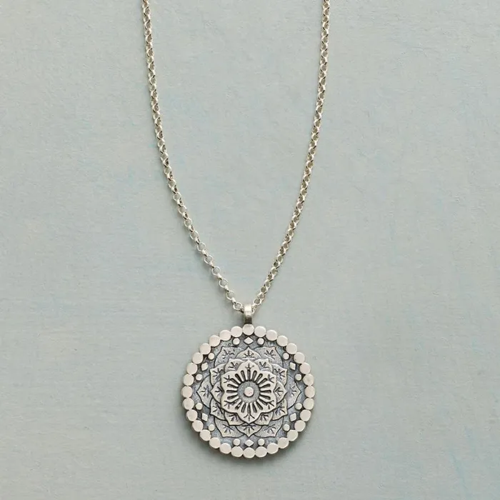 Women Gratitude Mandala Necklace Sundance Catalog Necklaces