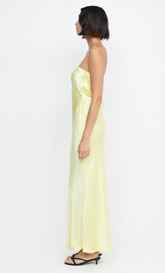 Women Guests Bec Bridge MOON DANCE STRAPLESS DRESS Citron