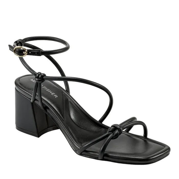Women Gurion Block Heel Sandal Black Marc Fisher Sandals