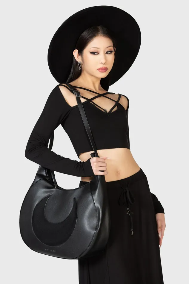 Women Handbags Killstar Moonlit Burial Slouch Handbag