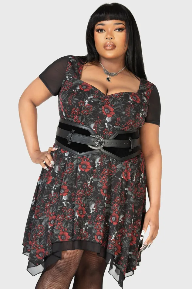 Women Harnesses and Belts Killstar Funeral Web Waist Belt