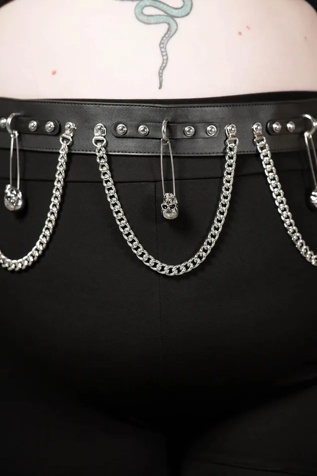 Women Harnesses and Belts Killstar Punktured Belt