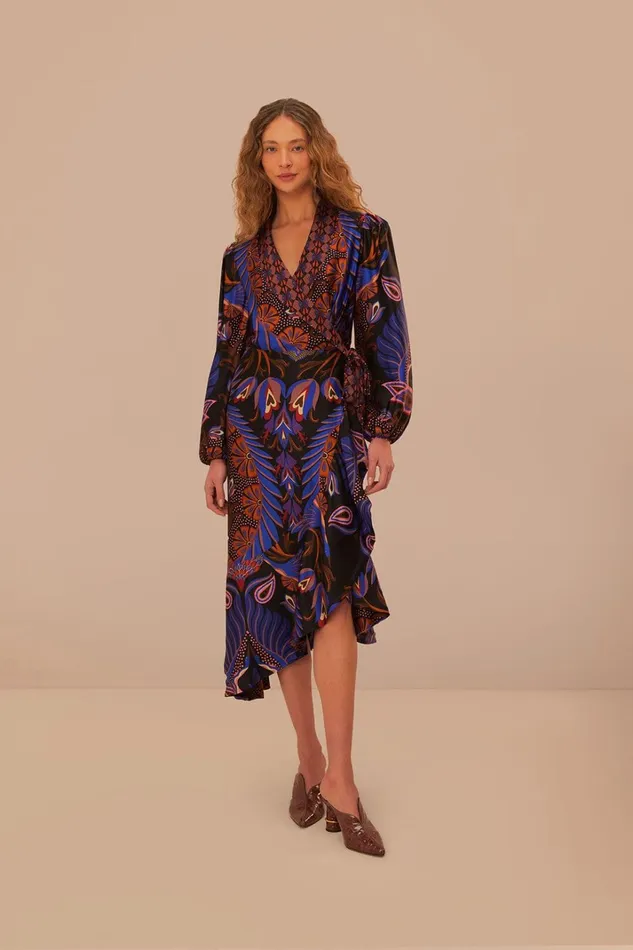 Women Heart Forest Black Long Sleeve Midi Dress Heart Forest Black FARM Rio Midi Dresses Women Heart Forest Black Long Sleeve Midi Dress Heart Forest Black FARM Rio Midi Dresses